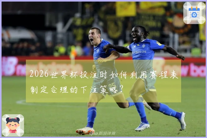 2026世界杯投注时如何利用赛程表制定合理的下注策略？